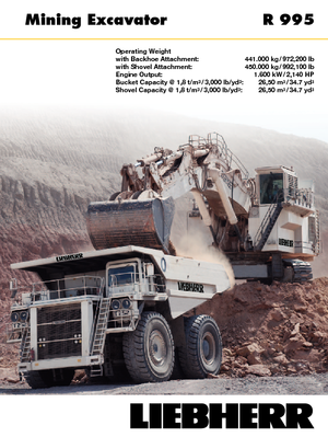 Crawler Excavators Liebherr R 995 