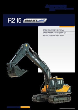 Crawler Excavators Hyundai R215 SMART PLUS