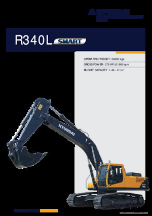 Paletli ekskavatörler Hyundai R340L SMART
