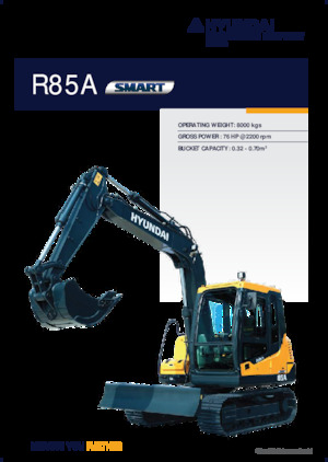 Crawler Excavators Hyundai R85A SMART