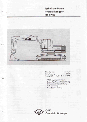 Crawler Excavators O&K RH 4 PMS LC