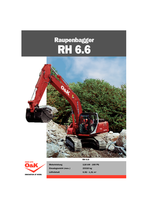 Crawler Excavators O&K RH 6.6