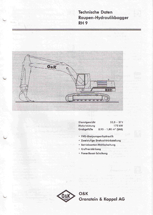 Crawler Excavators O&K RH 9