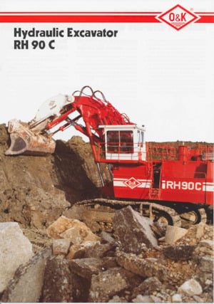 Paletli ekskavatörler O&K RH 90 C