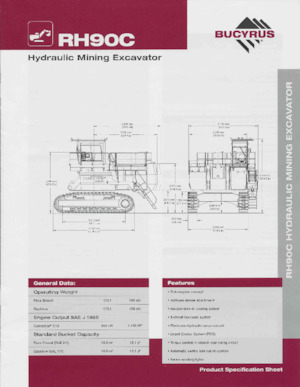 Crawler Excavators Bucyrus RH90C