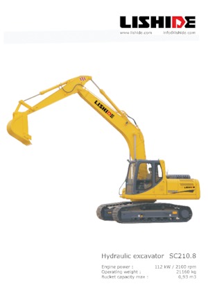 Crawler Excavators Lishide SC210.8