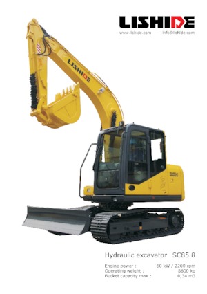 Crawler Excavators Lishide SC85.8