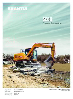 Paletli ekskavatörler Shantui SE85 