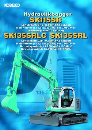 Crawler Excavators Kobelco SK 115 SR