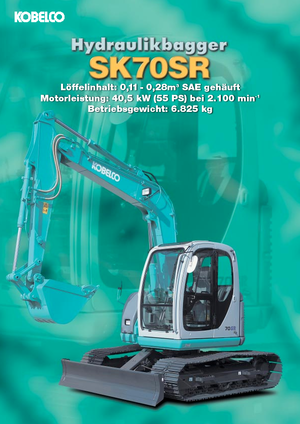 Paletli ekskavatörler Kobelco SK 70 SR