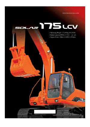 Crawler Excavators Doosan Solar 175 LC-V