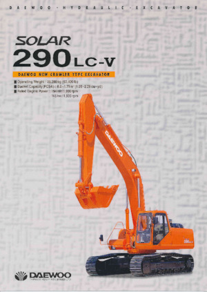 Paletli ekskavatörler Daewoo SOLAR 290LC-V