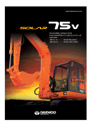 Crawler Excavators Doosan Solar 75 V