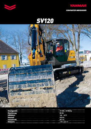 Paletli ekskavatörler Yanmar SV120