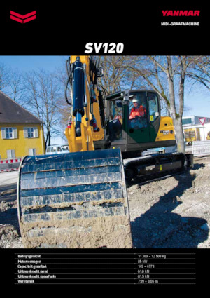 Paletli ekskavatörler Yanmar SV120