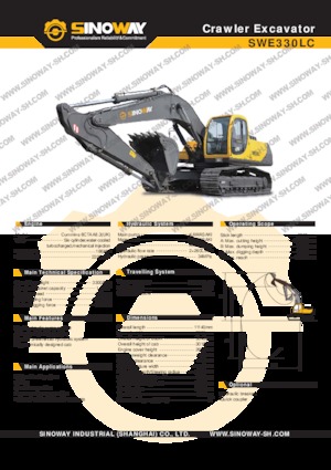 Paletli ekskavatörler Sinoway SWE330LC