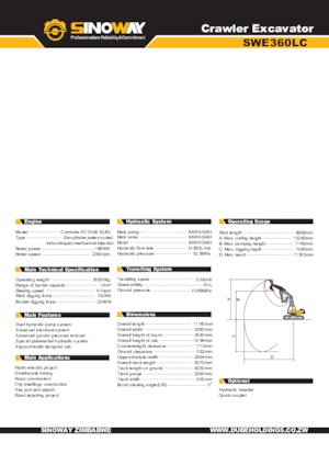 Crawler Excavators Sinoway SWE360LC