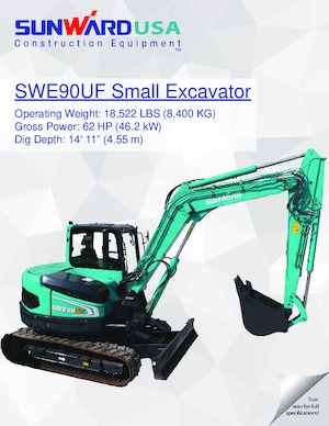 Crawler Excavators Sunward SWE90UF  