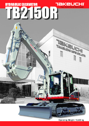 Paletli ekskavatörler Takeuchi TB 2150 R