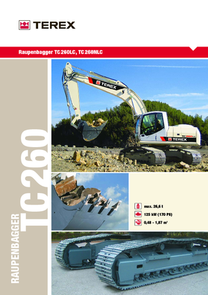 Crawler Excavators Terex TC 260