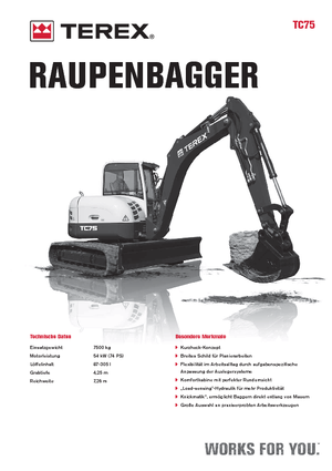 Crawler Excavators Terex TC 75