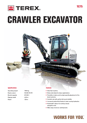 Crawler Excavators Terex TC 75