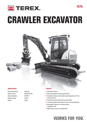 Crawler Excavators Terex TC 75