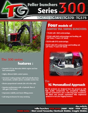 Paletli ekskavatörler Tanguay TG360