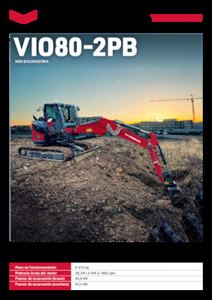 Paletli ekskavatörler Yanmar ViO80-2PB 