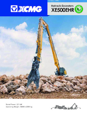 Paletli ekskavatörler XCMG XE500EHR 