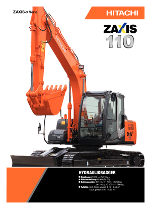 Crawler Excavators Hitachi ZX 110-3
