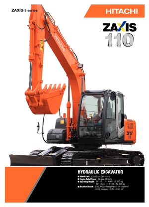 Crawler Excavators Hitachi ZX 110-3
