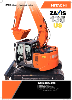 Crawler Excavators Hitachi ZX 135 US-3