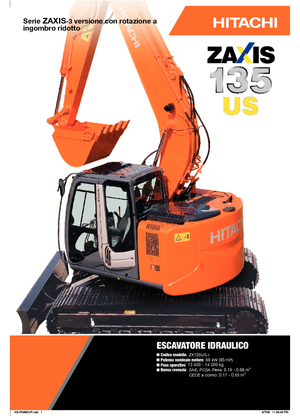 Crawler Excavators Hitachi ZX 135 US-3