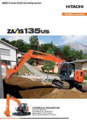 Crawler Excavators Hitachi ZX 135 US-5