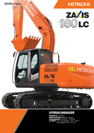Crawler Excavators Hitachi ZX 160 LC-3