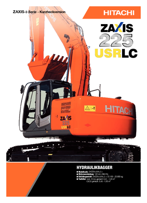 Crawler Excavators Hitachi ZX 225 USRLC-3