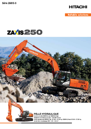 Paletli ekskavatörler Hitachi ZX 250 LCN-5