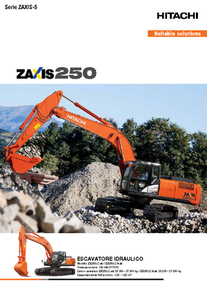 Paletli ekskavatörler Hitachi ZX 250 LCN-5