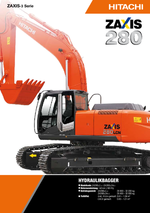 Crawler Excavators Hitachi ZX 250 LC-3