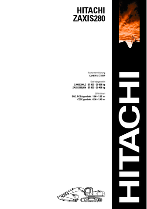 Crawler Excavators Hitachi ZX 280 LCN