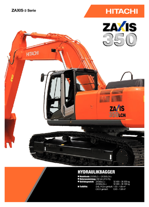 Crawler Excavators Hitachi ZX 350 LCN-3