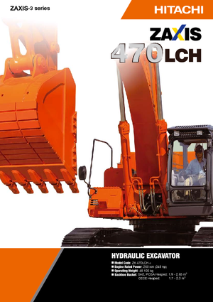 Crawler Excavators Hitachi ZX 470 LCH-3