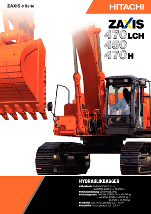 Crawler Excavators Hitachi ZX 470 LCH-3