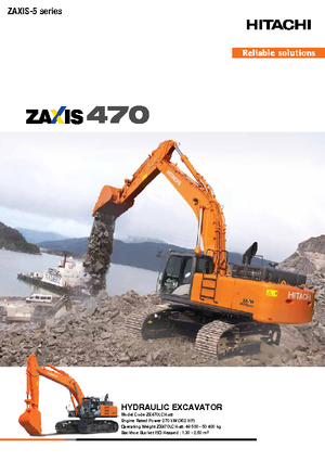 Crawler Excavators Hitachi ZX 470 LCH-5