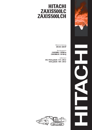 Paletli ekskavatörler Hitachi ZX 500 LC