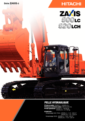 Crawler Excavators Hitachi ZX 520 LCH-3