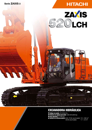 Crawler Excavators Hitachi ZX 520 LCH-3