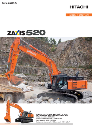Crawler Excavators Hitachi ZX 520 LCH-5