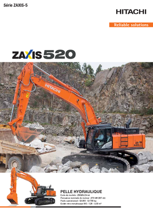 Crawler Excavators Hitachi ZX 520 LCH-5